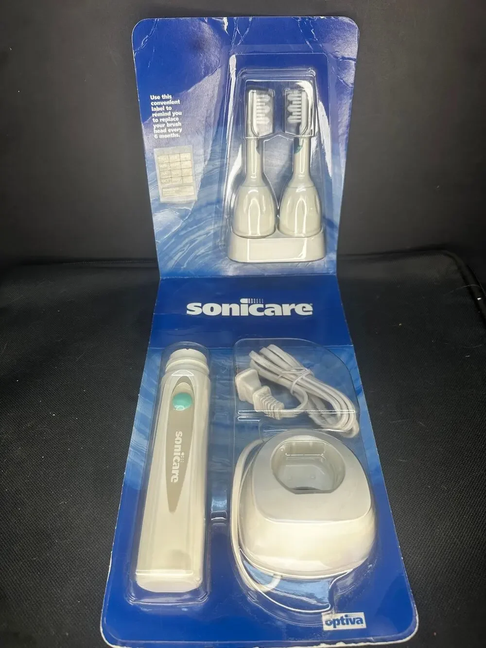 VINTAGE OPTIVA SONICARE PLUS MODEL SONIC TOOTHBRUSH - NEW - 2 brushes